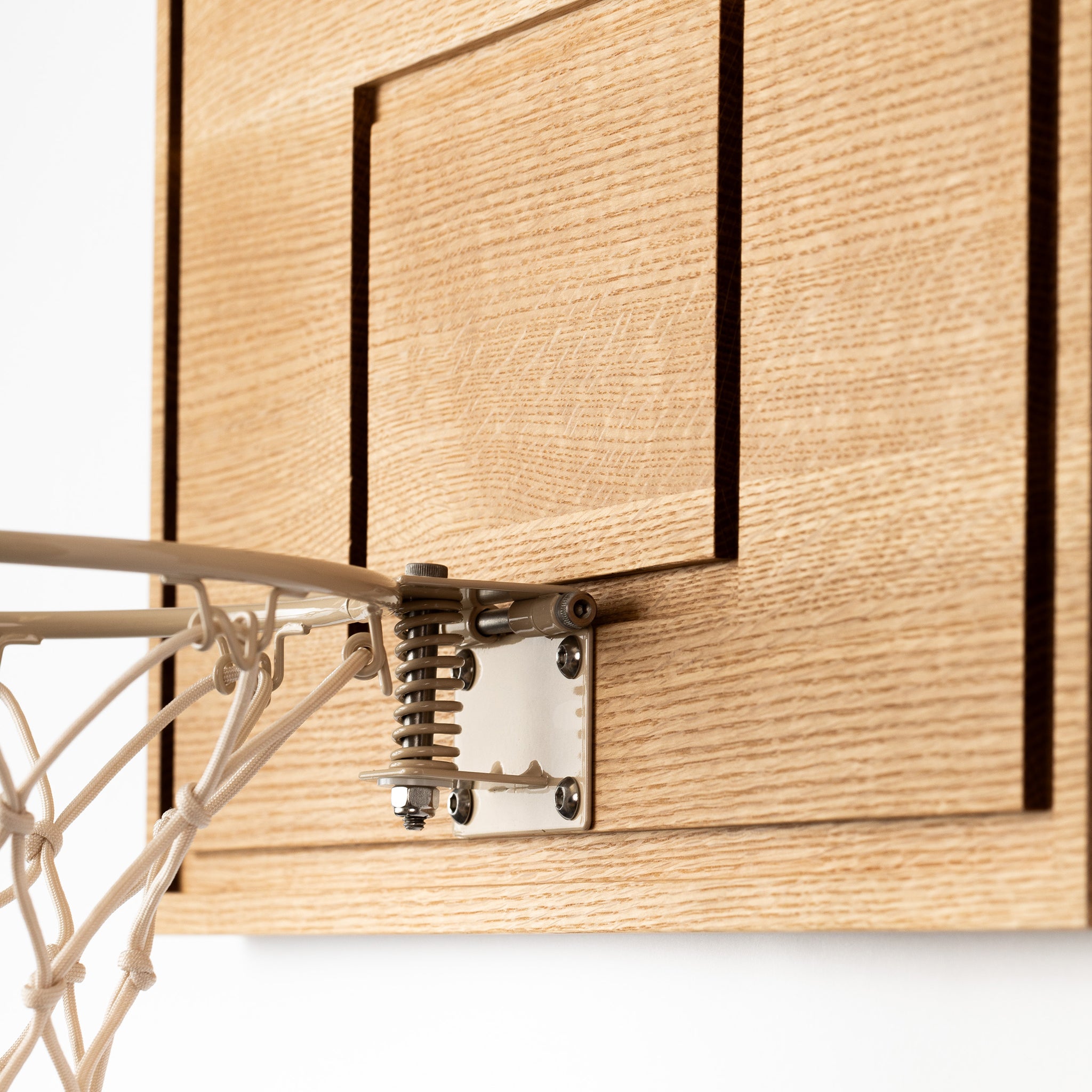 Premium white oak hardwood mini hoop