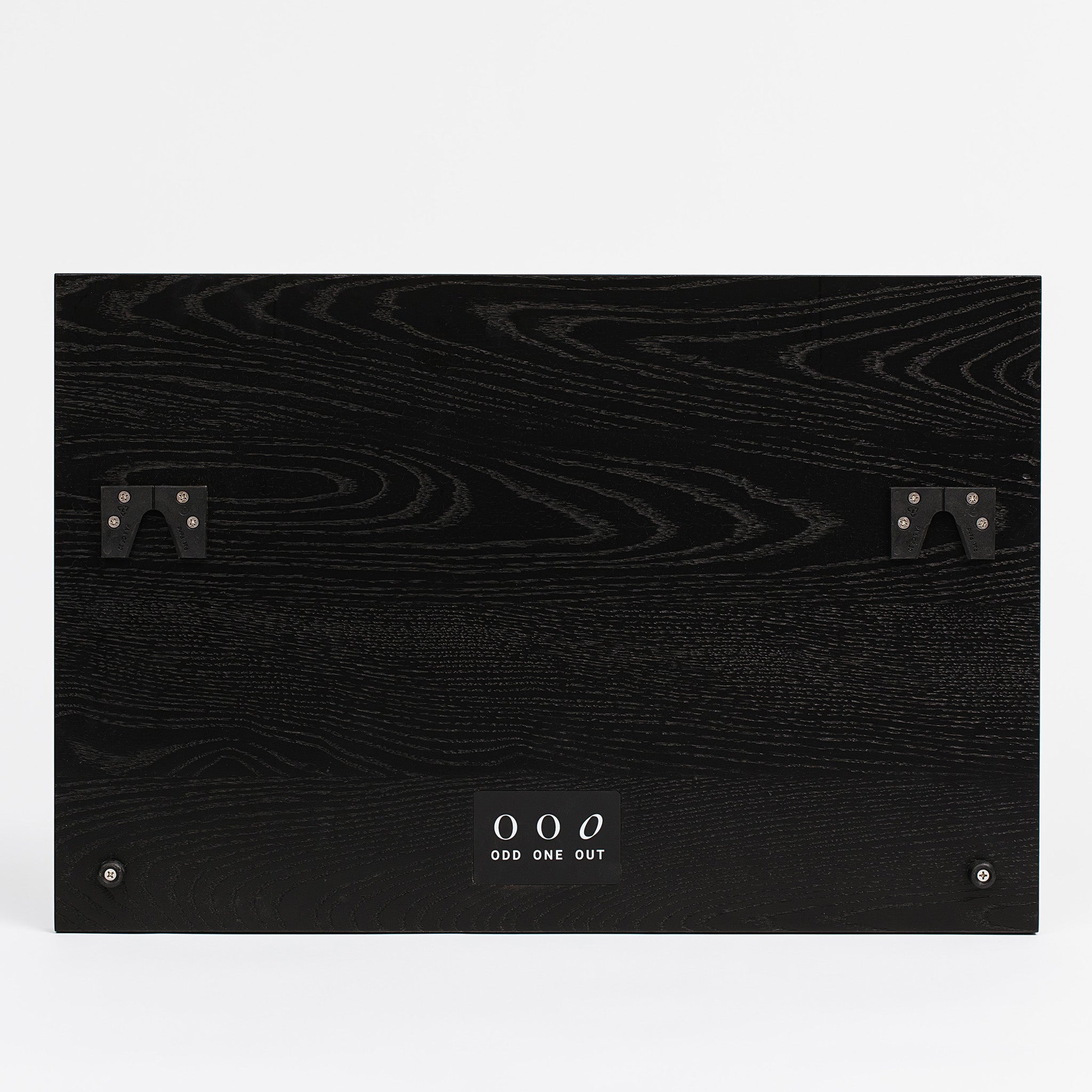 Mini hoop wall mounting system and odd one out logo plaque -black ash
