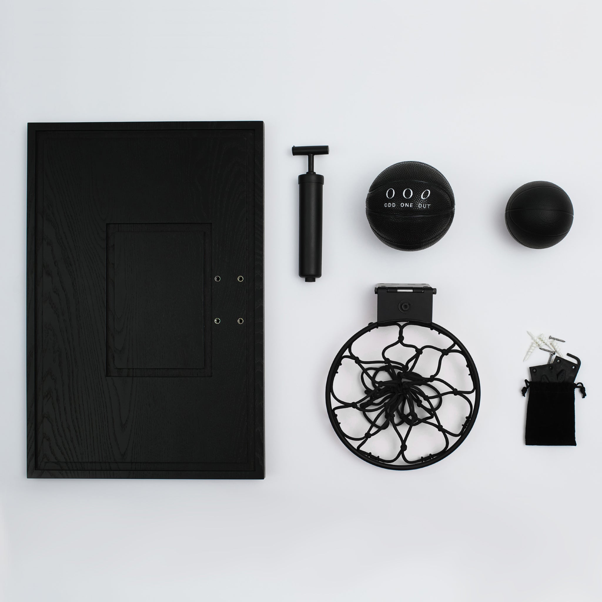 Black Ash Mini Basketball Hoop