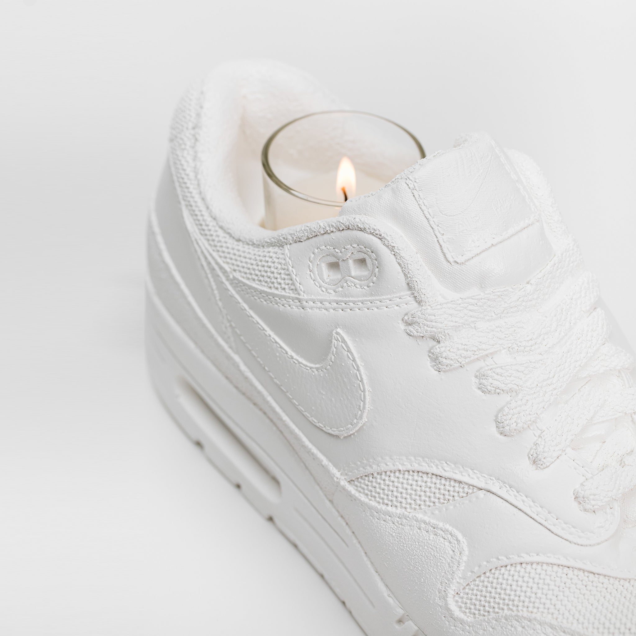 Nike Air Max concrete candle holder with votive candle