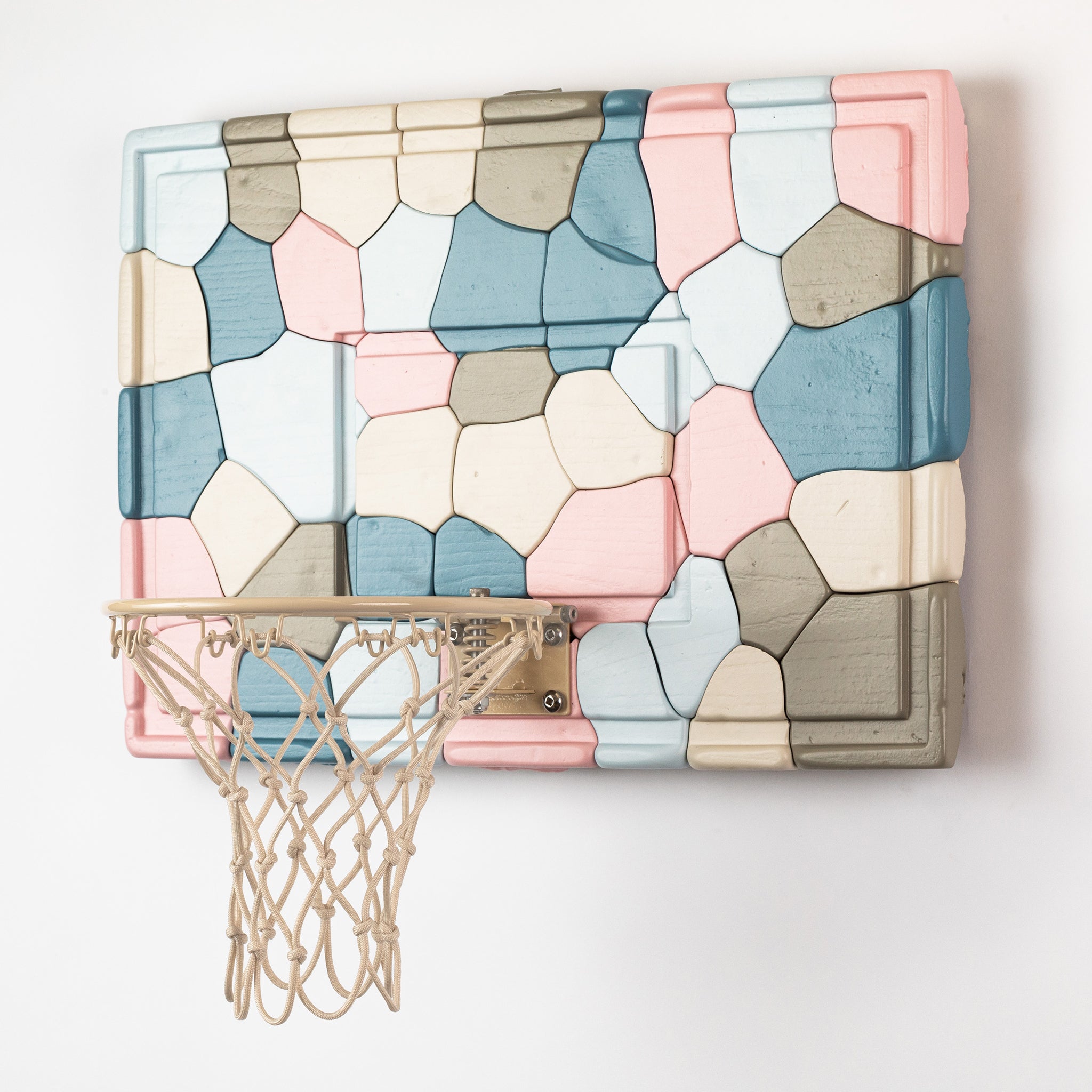 Creative and colorful mini basketball hoop