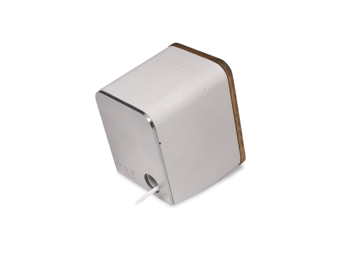 Walnut AirPod Pro Dock, charger only, back-right view