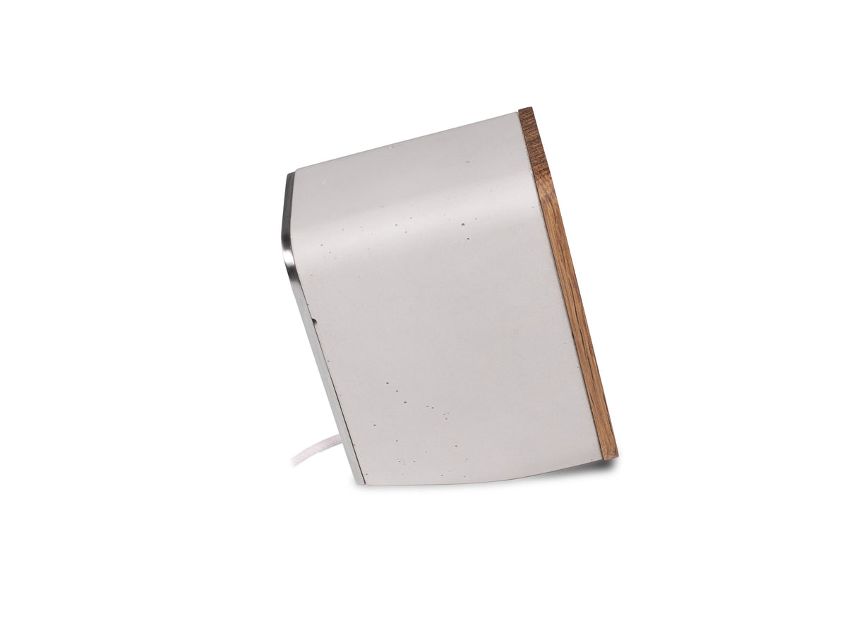White Oak AirPod Pro Dock, object only, right view