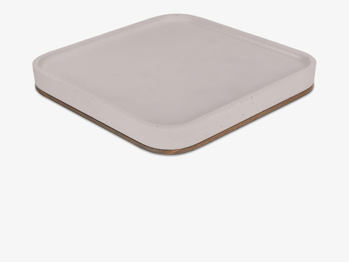 Walnut Mac Studio Tray, tray only, back-left view