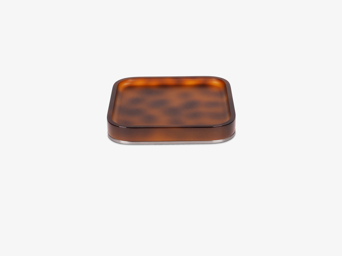 Tortoiseshell Mac Mini Tray, tray only, back view