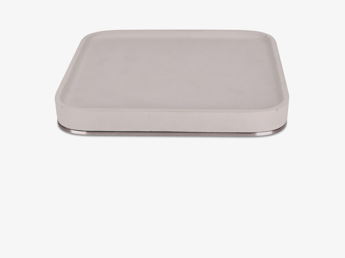 Stainless Steel Mac Studio Tray, object only, back view