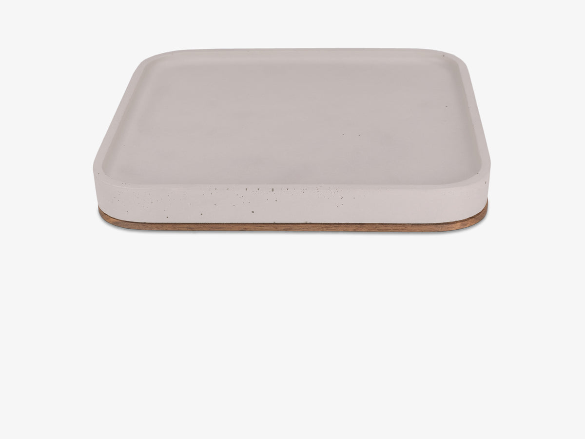 Walnut Mac Studio Tray, object only, back view