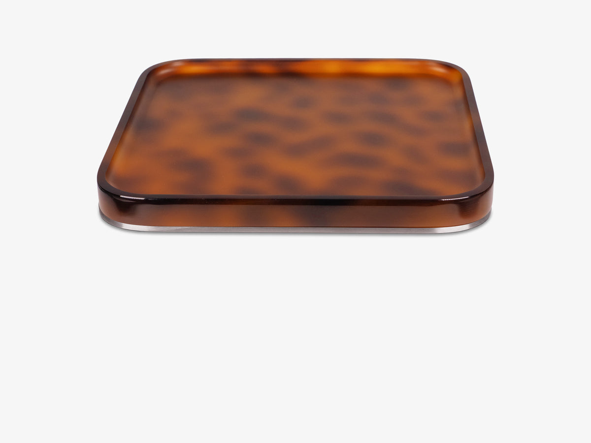 Tortoiseshell Mac Studio Tray, object only, back view