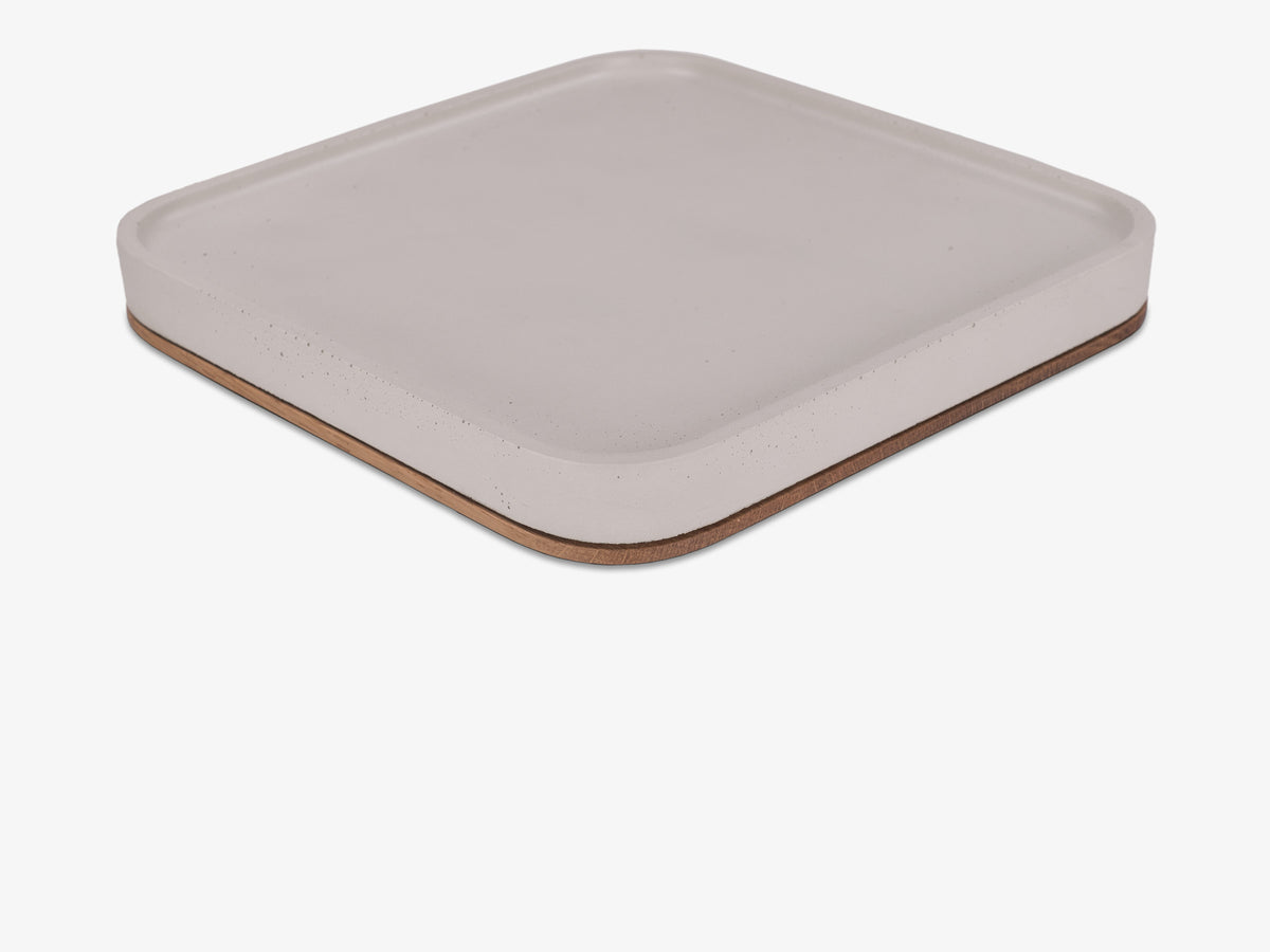 White Oak Mac Studio Tray, tray only, back-right view