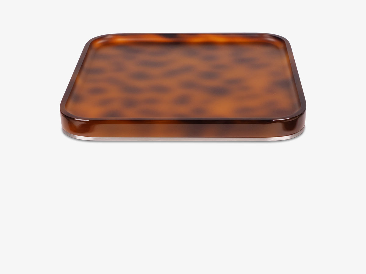 Tortoiseshell Mac Studio Tray, object only, front view