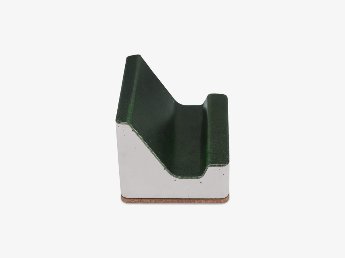 White Oak Glasses Rest, Italian Leather, rest only, right view