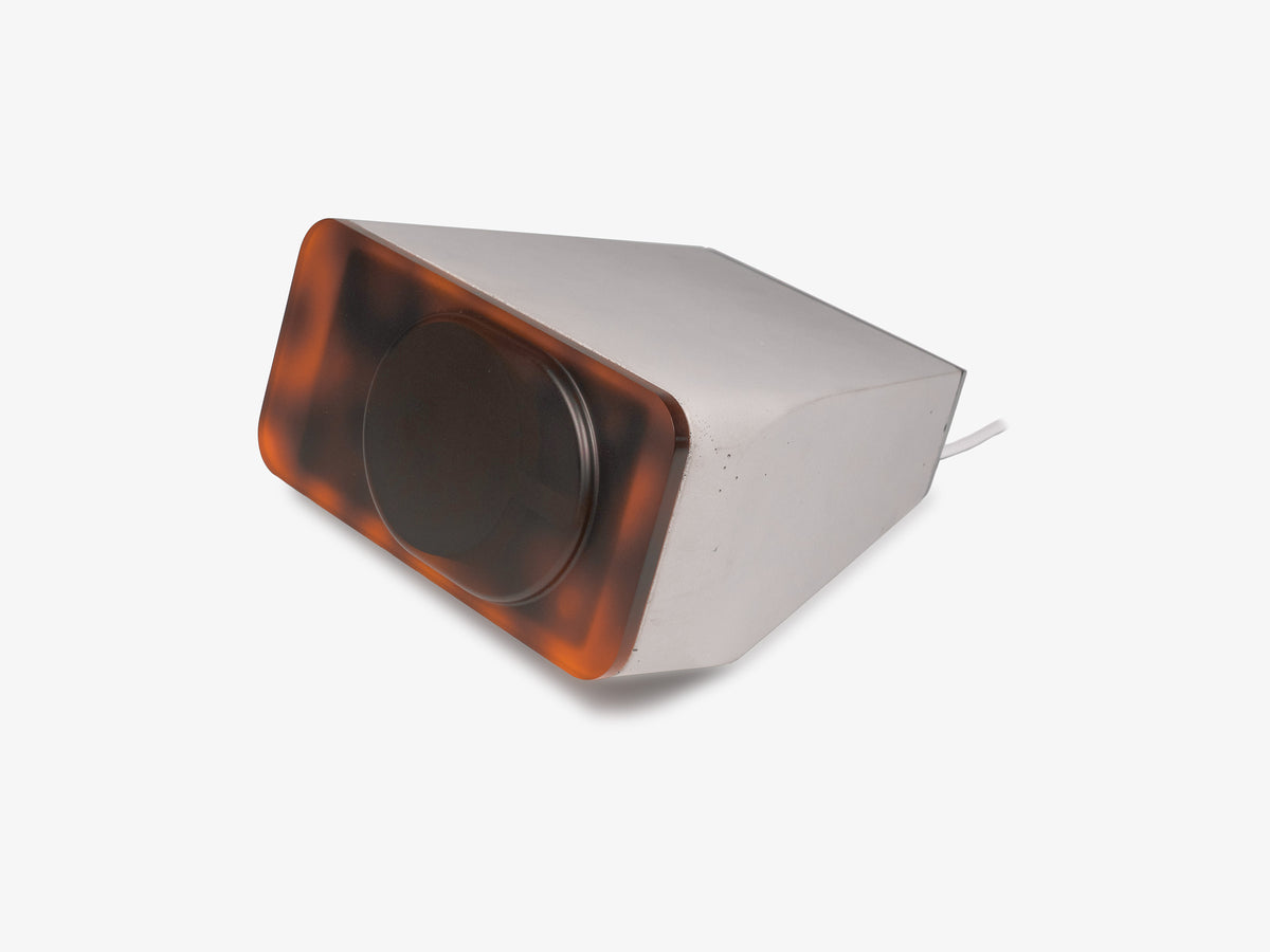 Tortoiseshell iPhone Dock, object only, front-left view