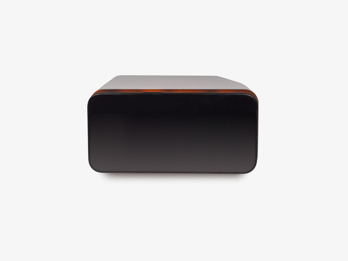 Tortoiseshell iPhone Dock, in use, front view