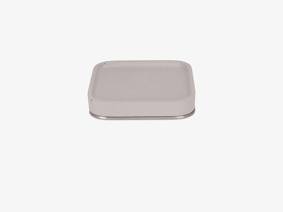 Stainless Steel Mac Mini Tray, object only, left view