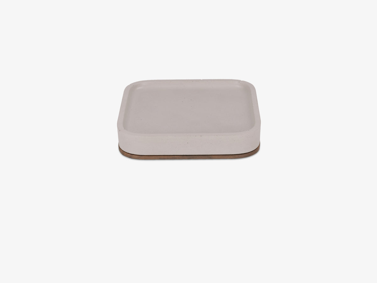 Walnut Mac Mini Tray, object only, left view
