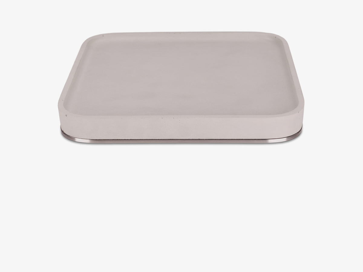 Stainless Steel Mac Studio Tray, tray only, left view