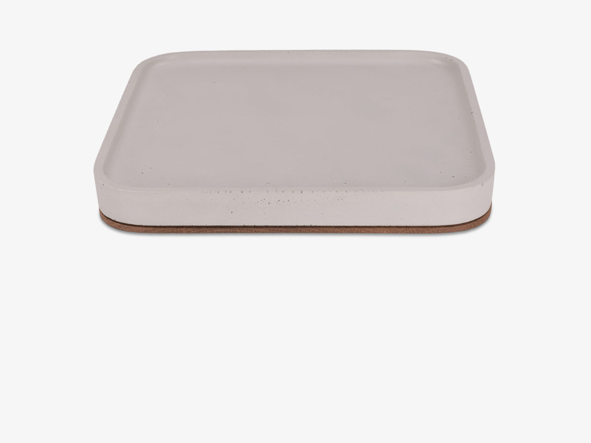 White Oak Mac Studio Tray, tray only, left view