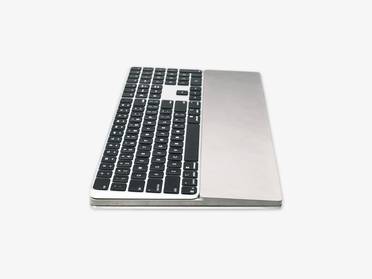 Concrete Numeric Keyboard Tray, with keyboard, right view