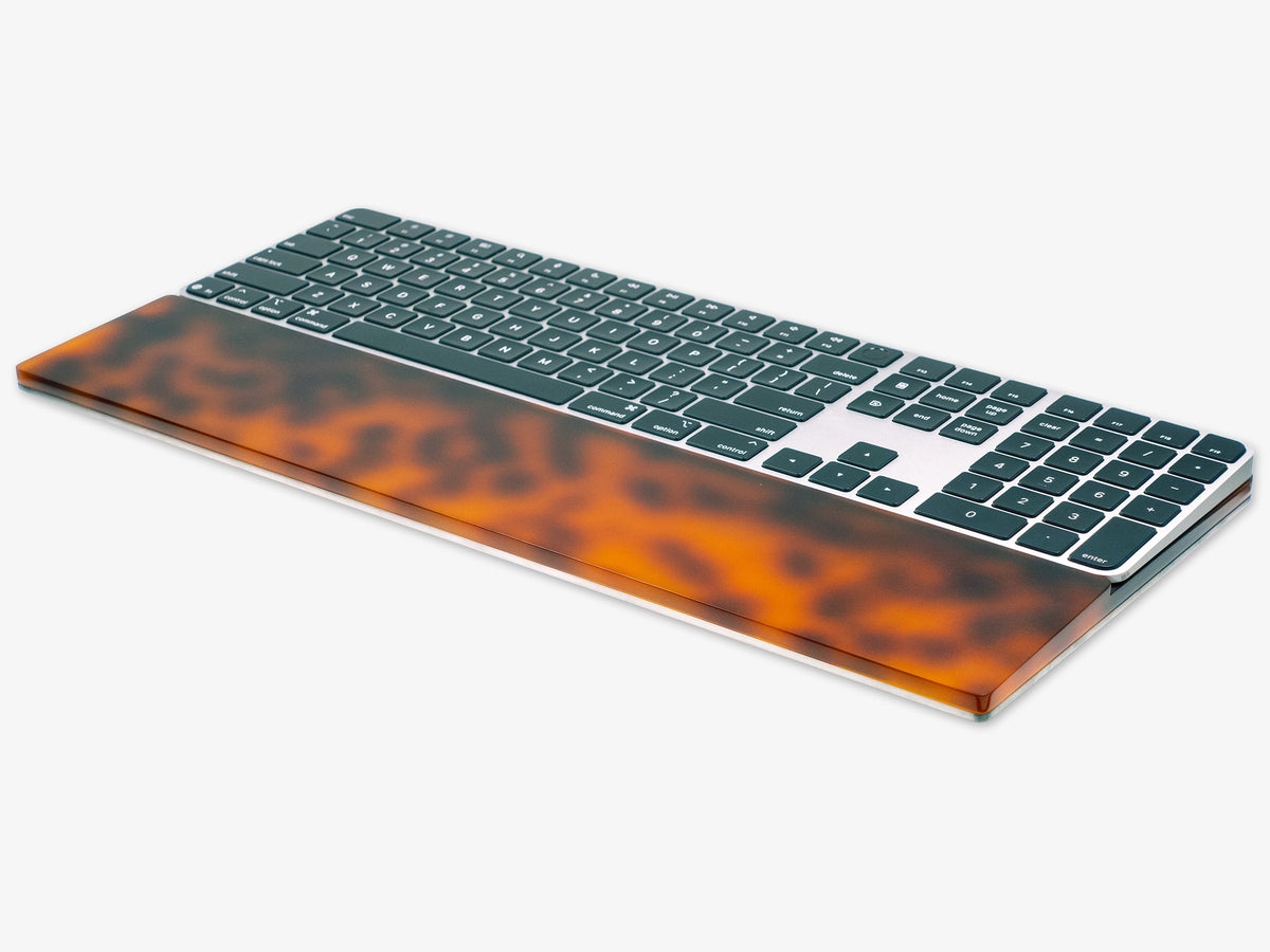 Numeric Keyboard Tray — Tortoiseshell, in use