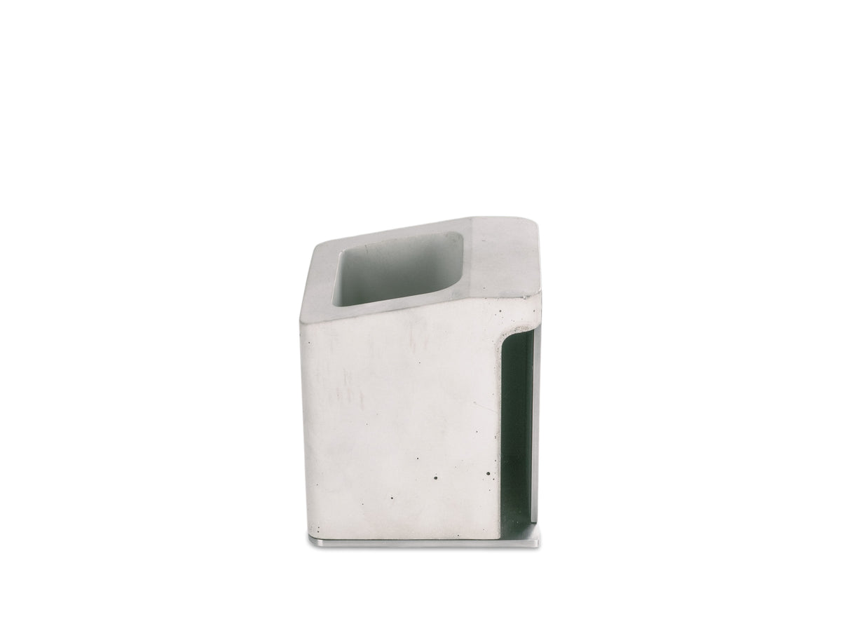 Stainless Steel Pen Cup, holder only, left view