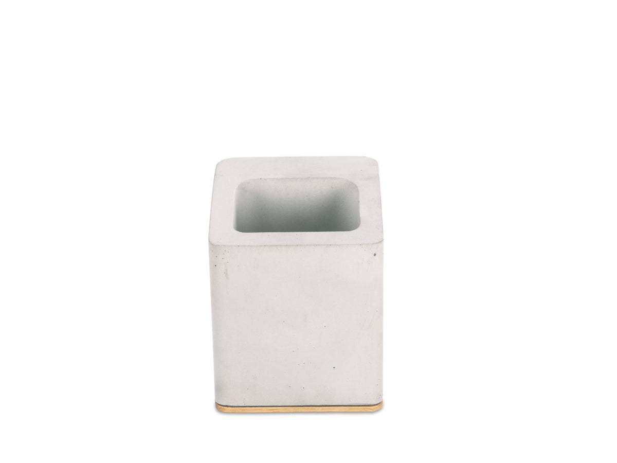 White Oak Pen Cup, object only, front view