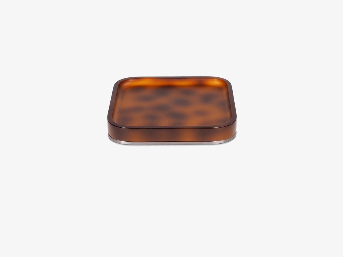 Tortoiseshell Mac Mini Tray, object only, right view