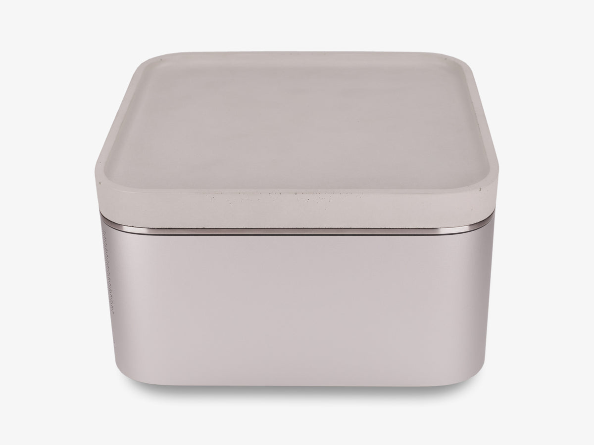 Stainless Steel Mac Studio Tray, in use, right view