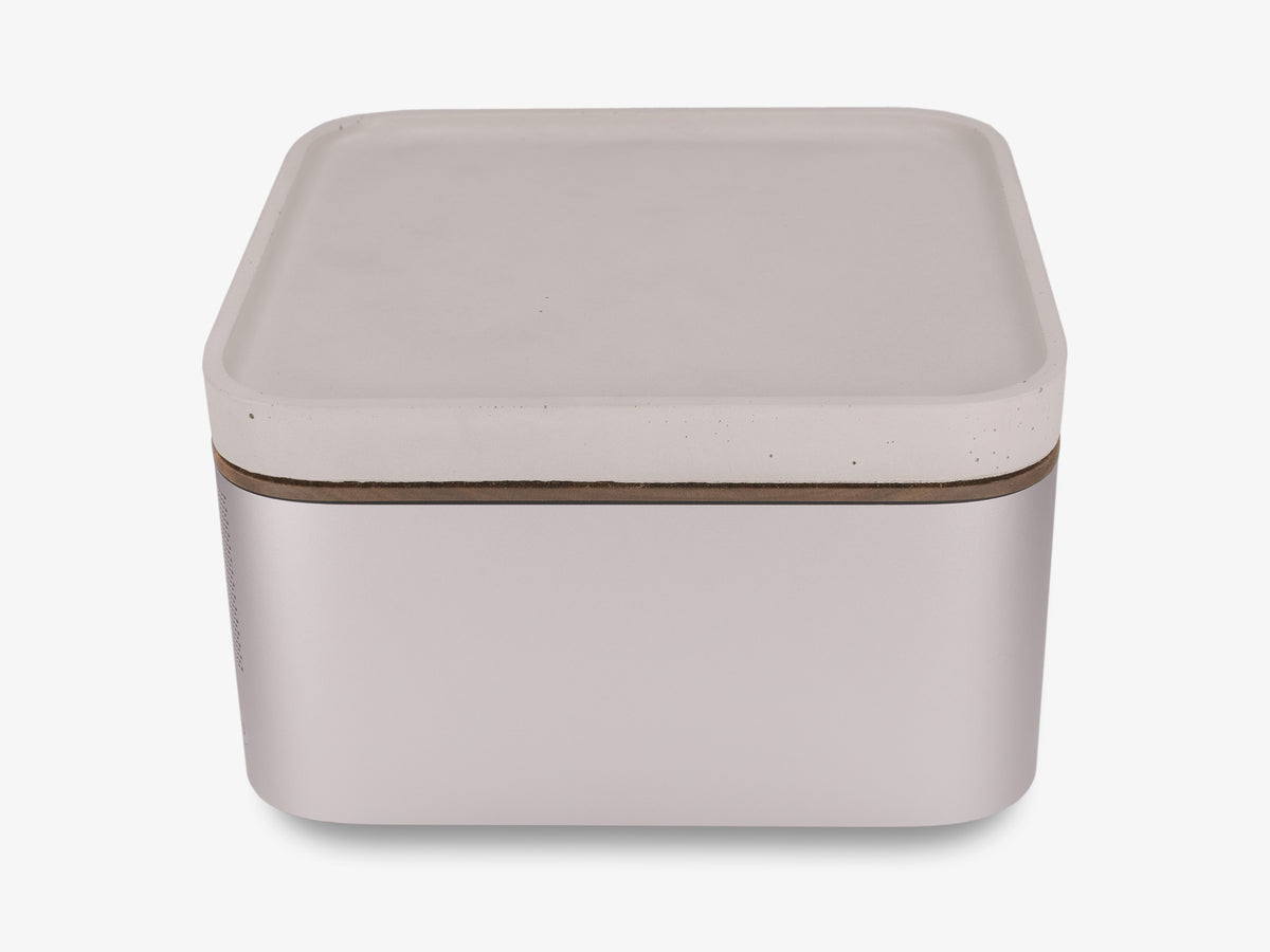 Walnut Mac Studio Tray, with mac studio, right view