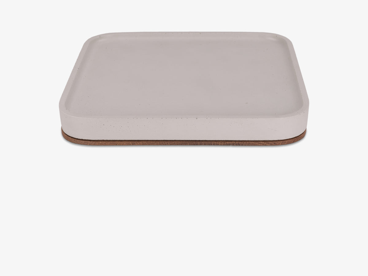White Oak Mac Studio Tray, object only, right view