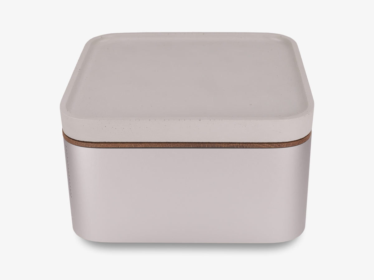 White Oak Mac Studio Tray, with mac studio, right view