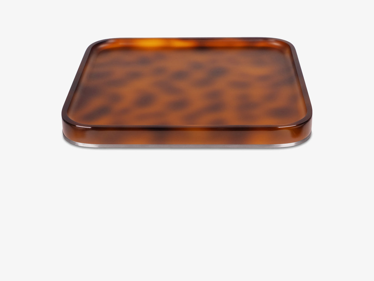 Tortoiseshell Mac Studio Tray, object only, right view