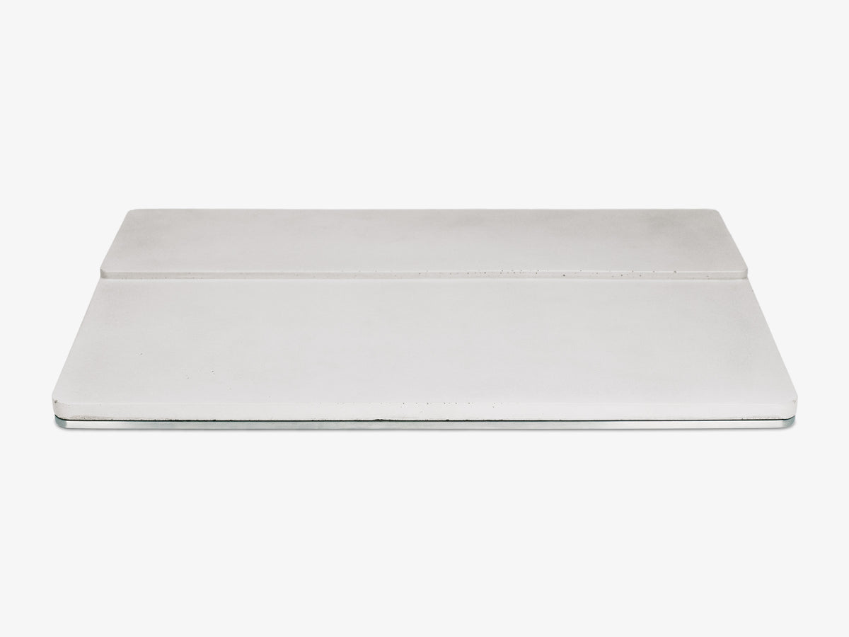 Concrete Standard Keyboard Tray, tray only, back view