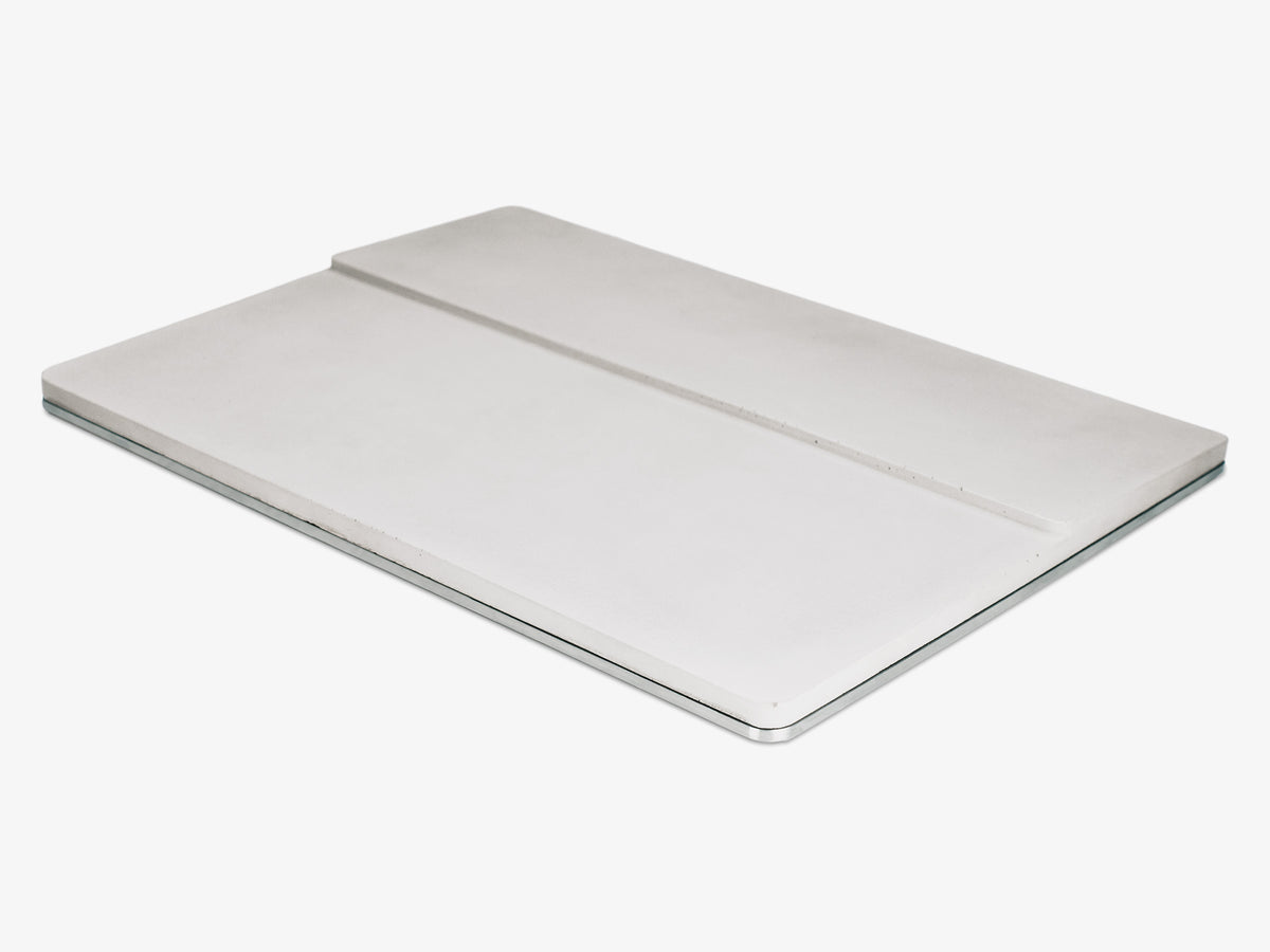 Concrete Standard Keyboard Tray, object only, back-right view