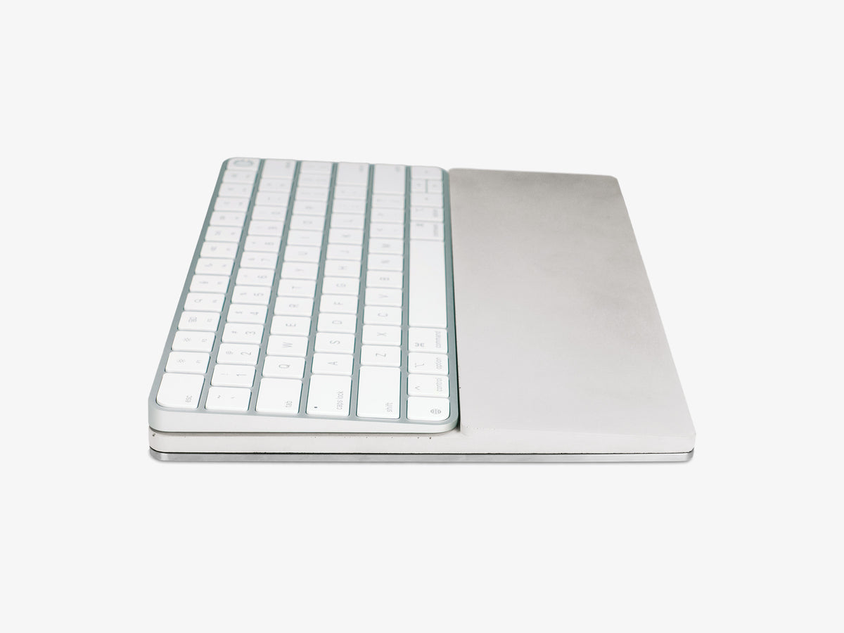 Concrete Standard Keyboard Tray, in use, right view
