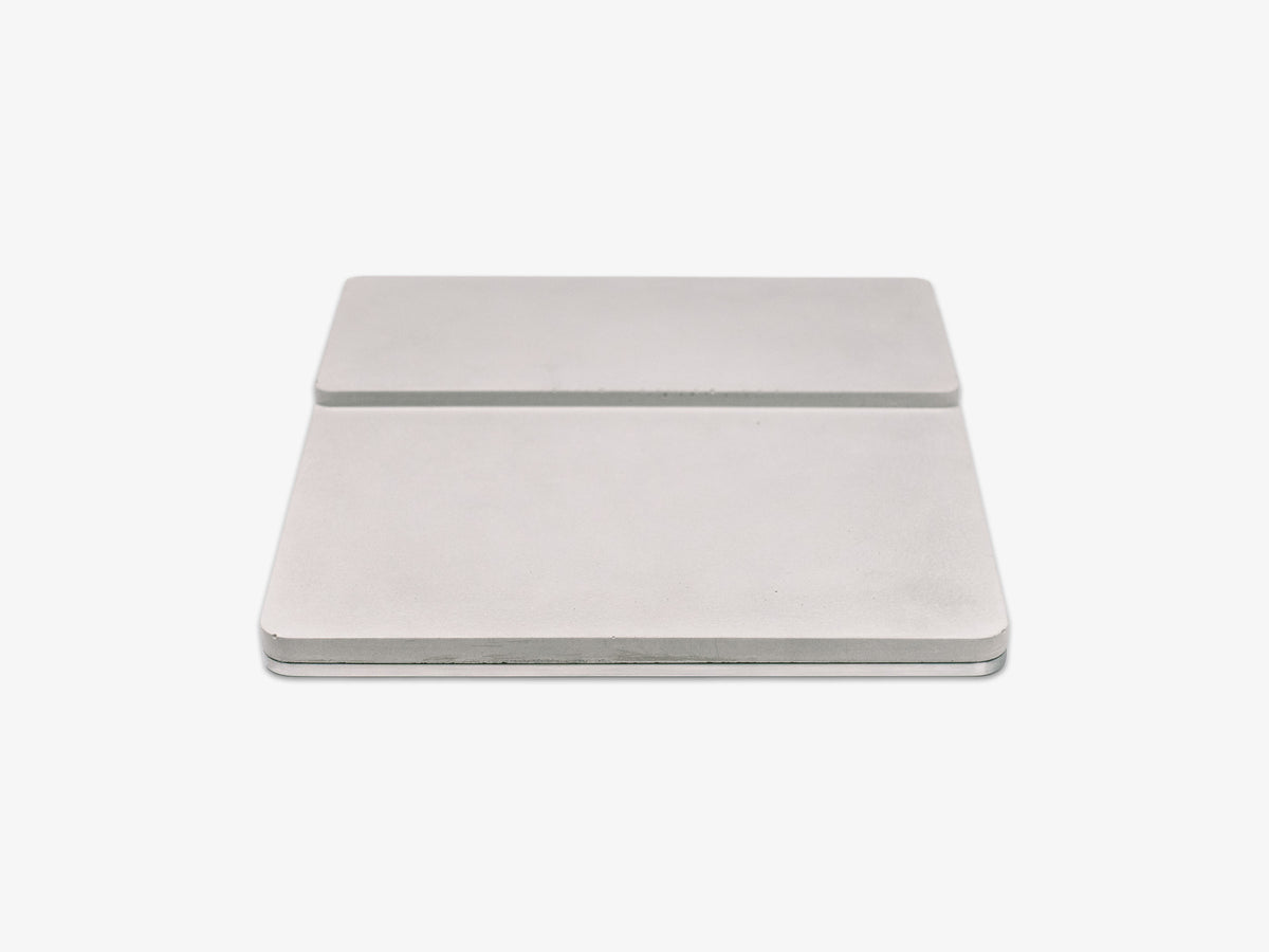 Concrete Trackpad Tray, object only, back view
