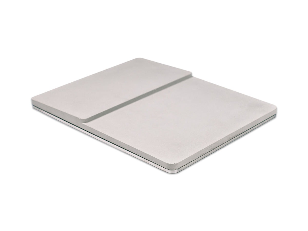 Concrete Trackpad Tray, object only, back-left view