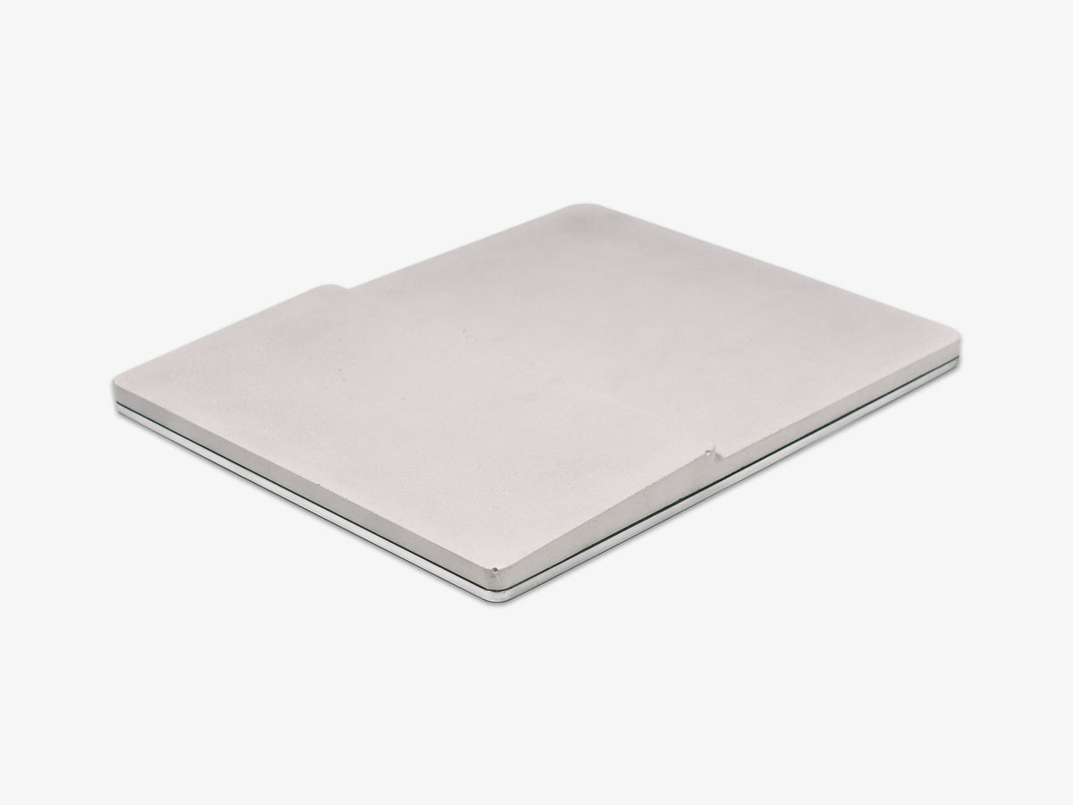 Concrete Trackpad Tray, object only, front-left view