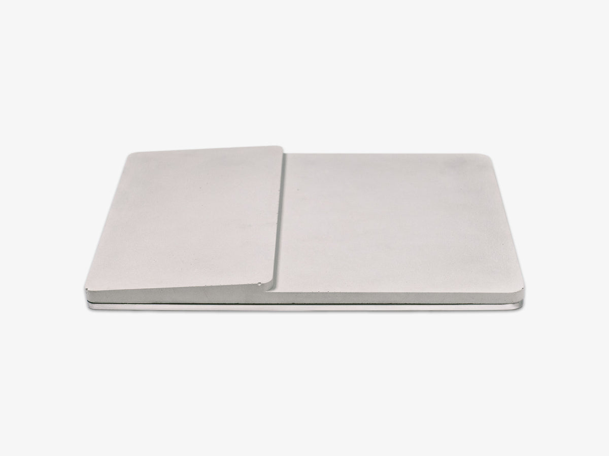 Concrete Trackpad Tray, tray only, left view