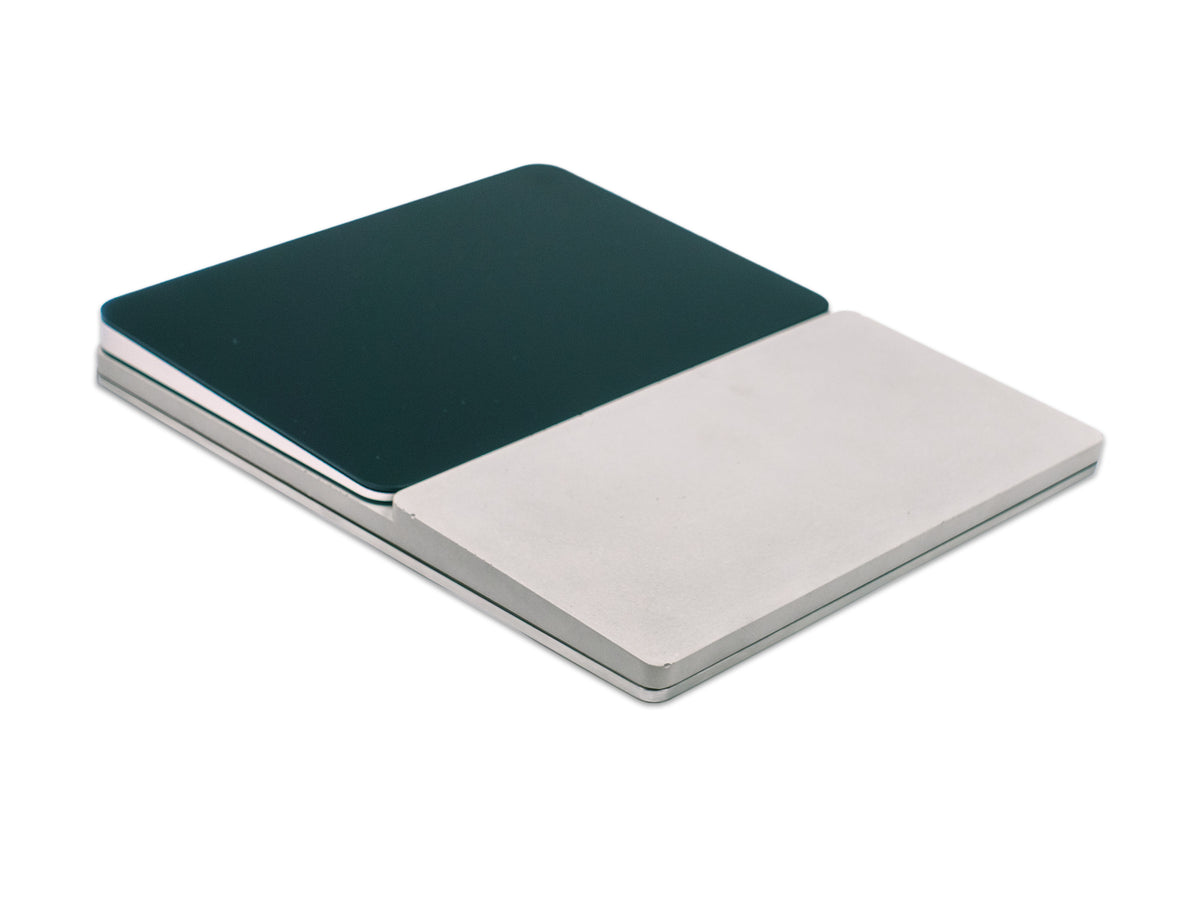 Concrete Trackpad Tray, with trackpad, front-right view