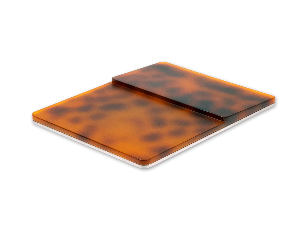 Tortoiseshell Trackpad Tray, tray only, back-right view