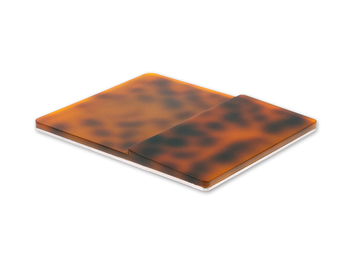 Tortoiseshell Trackpad Tray, tray only, front-right view